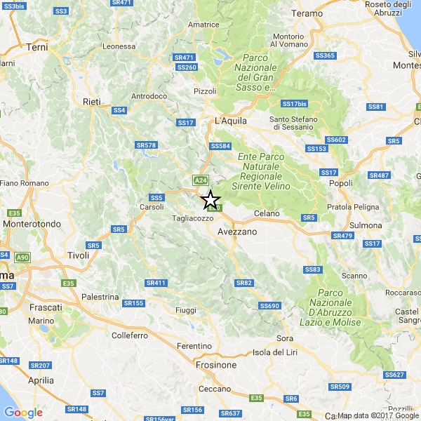 terremoto 10 09 2017 aquila